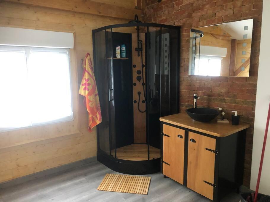Cottage Cocooning Romantique Avec Jaccuzzi Prive Ancinnes Dış mekan fotoğraf