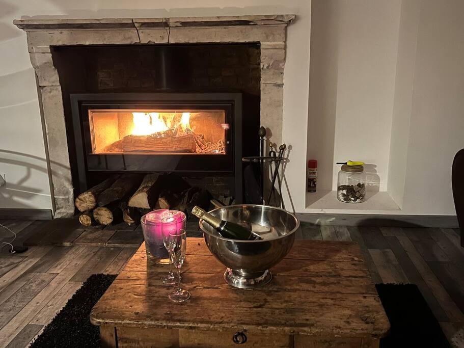 Cottage Cocooning Romantique Avec Jaccuzzi Prive Ancinnes Dış mekan fotoğraf
